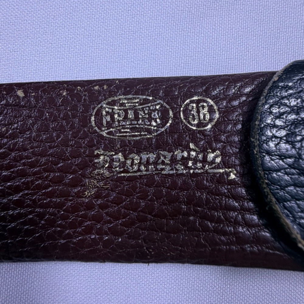 Vintage Frank Leonardo Leather Belt Buckles of America Great Spirit BA-141 38 - Picture 3 of 11